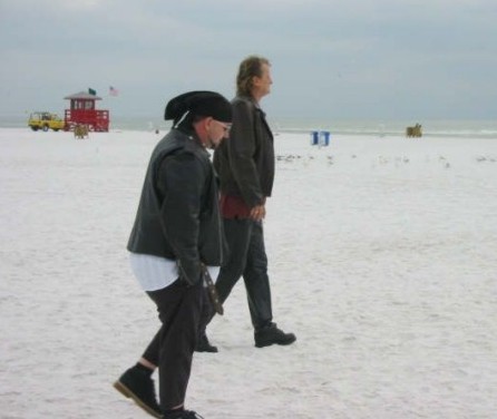Básník, Cripplle, v zimě na floridské pláži