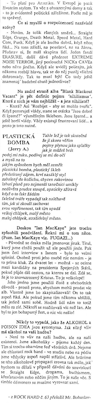 D.I.Y. PUNK UNDERGROUND MANIACS ZINE - OHNÍČEK 6.
